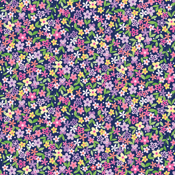 Enjoy The Ride - Springtime Navy Floral