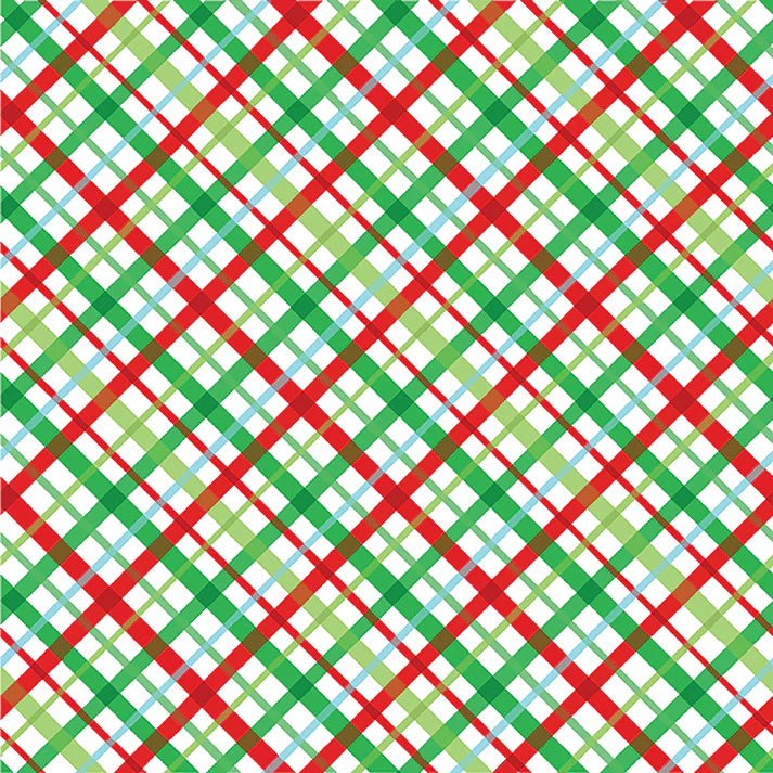 Happy Llamadays - Holiday Plaid