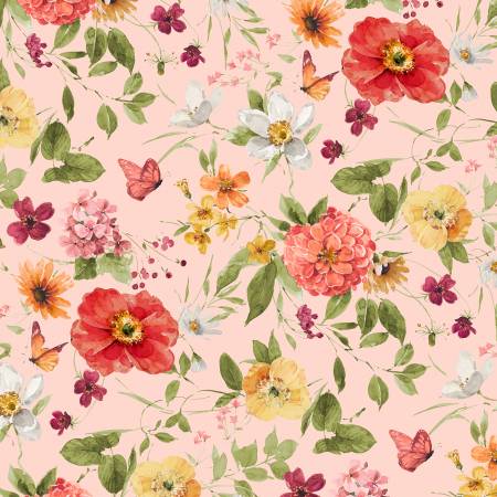 Blessed By Nature - Peach Medium Florals