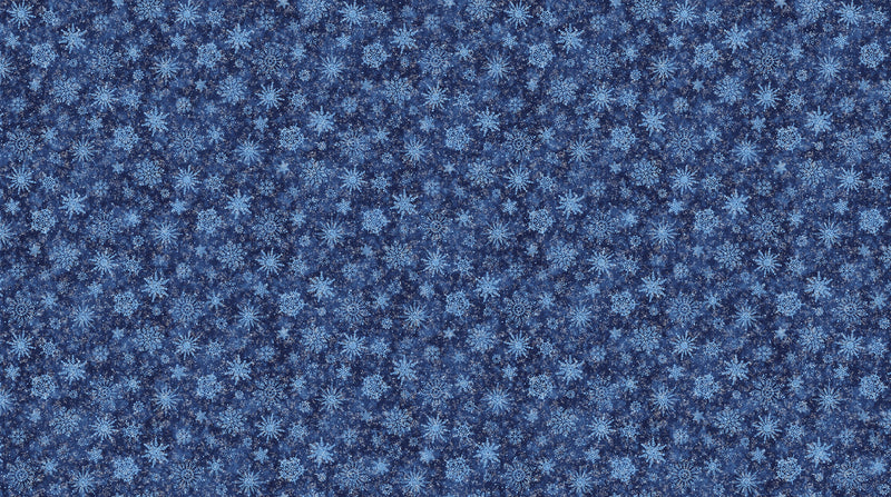 All that Glitters - Navy Snowflakes