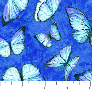 Rhapsody In Blue - Purple Multi Butterflies