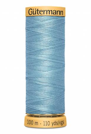 Gütermann Cotton 50 - 100m #7470 Solid Silver Blue