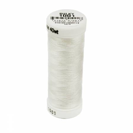 Sulky 40 Wt. Rayon col. 1001 Super White