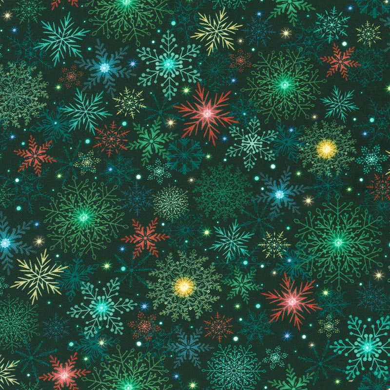 Merriment - Teal Snowflake