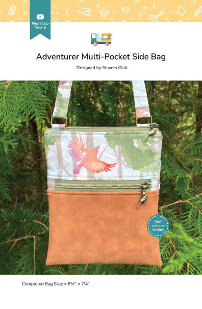 Adventurer Multi-Pocket Side Bag Pattern