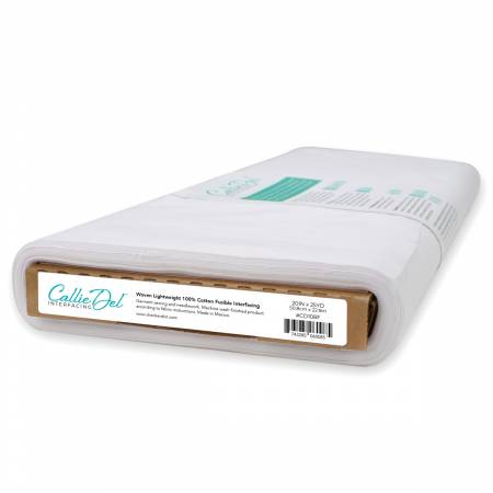 Woven Lightweight 100% Cotton Fusible Interfacing 20 in