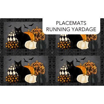 Hallow's Eve - Black Multi 4 Placemats