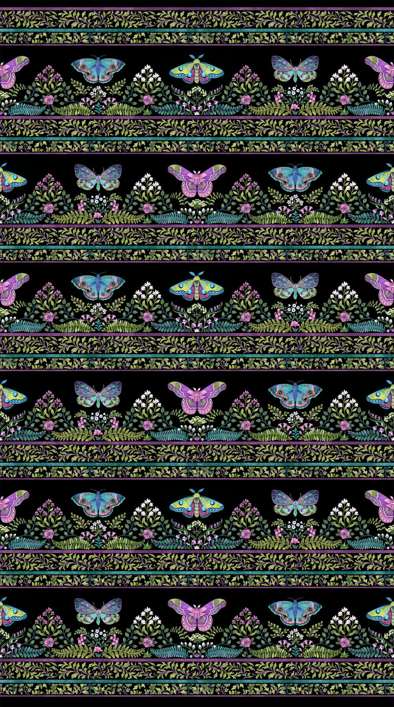NIghtshade - Black Multi Border Stripe