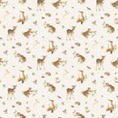 Woodland Heart Cream Multi Animals