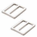 1" Flat Widemouth Sliders Nickel, Package of 2