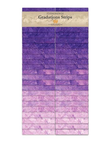 Stonehenge Gradations Strips - Amethyst 40 pieces