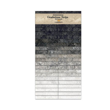 Stonehenge Gradations Strips - Graphite 40 pieces