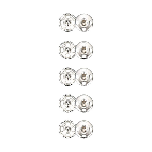 Silver Snap Fasteners - size 10mm
