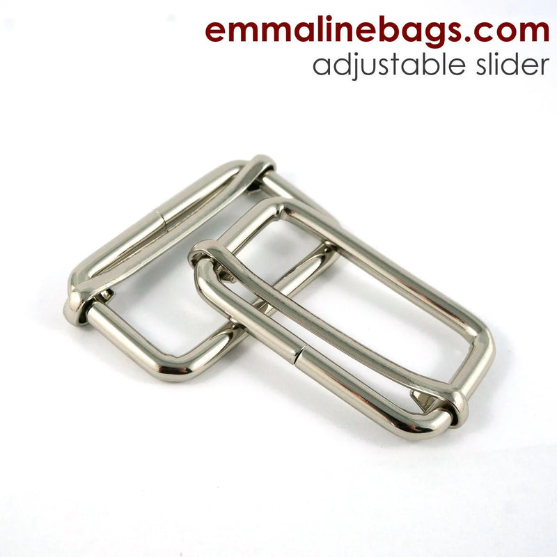 1½" Nickel Adjustable Sliders - Package of 2