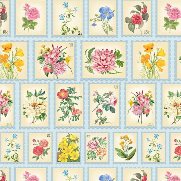 Belle Fleur - Floral Postage Stamps