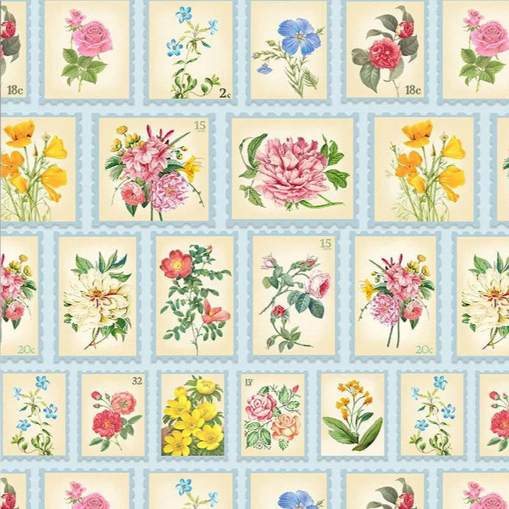 Belle Fleur - Floral Postage Stamps