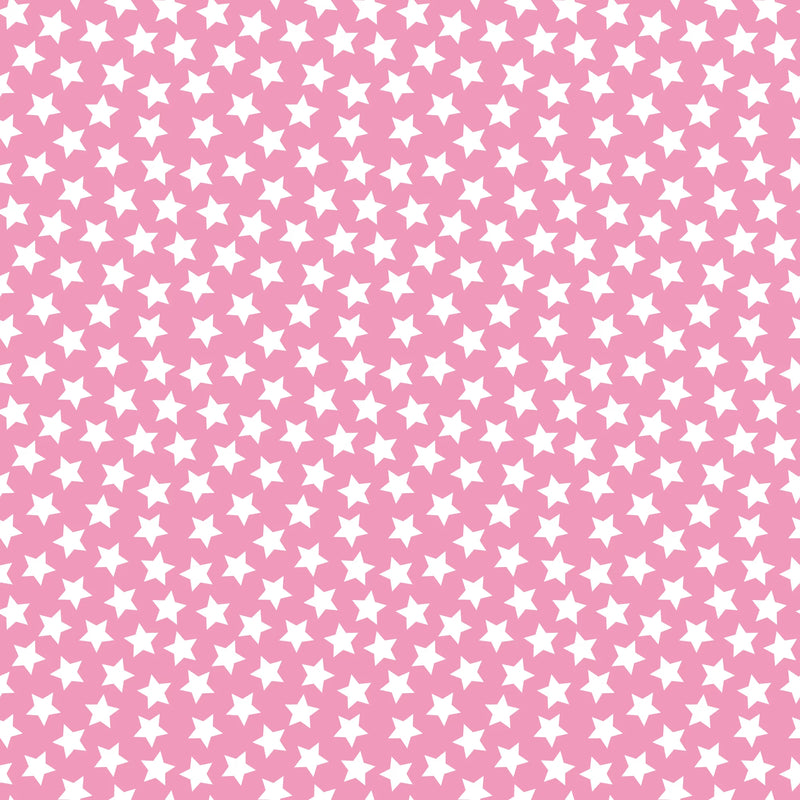 Emma & Mila - Stars Light Pink Flannel