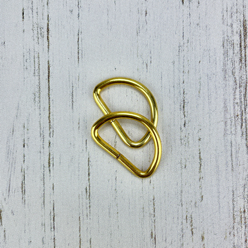 D Rings - 1" Gold