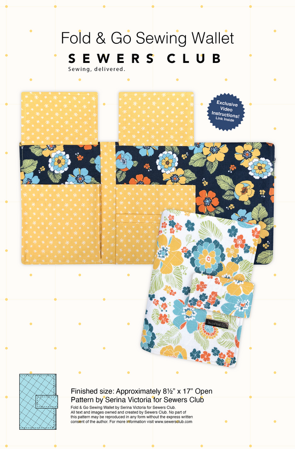 Fold & Go Sewing Wallet Pattern