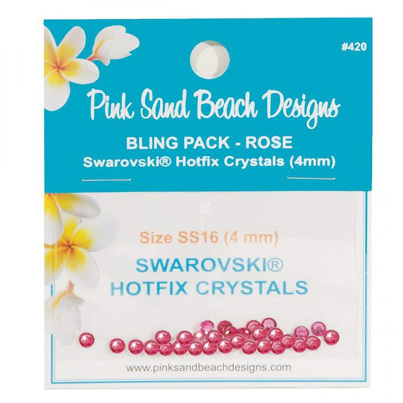 Bling Pack - Swarovski Hotfix Crystal 4mm - Rose