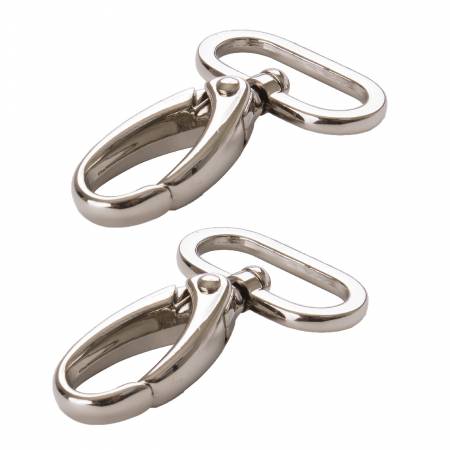 1" Nickel Swivel Hooks - Package of 2